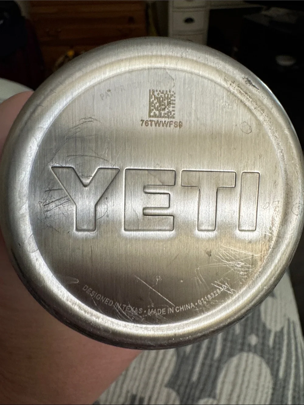 Excellent Used condition!! Engraved 20 oz Yeti tumbler in Black